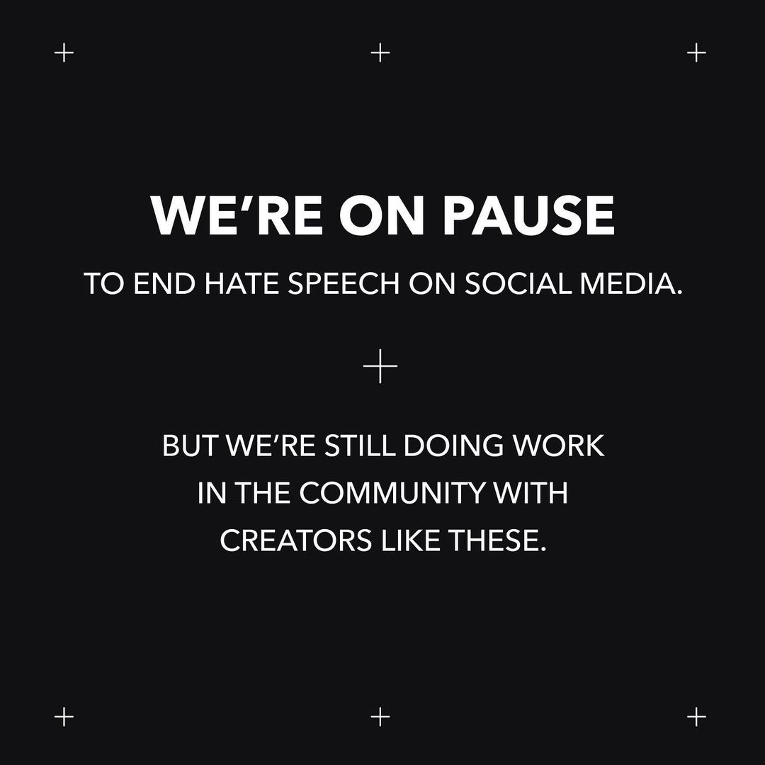 On pause to end hate speech